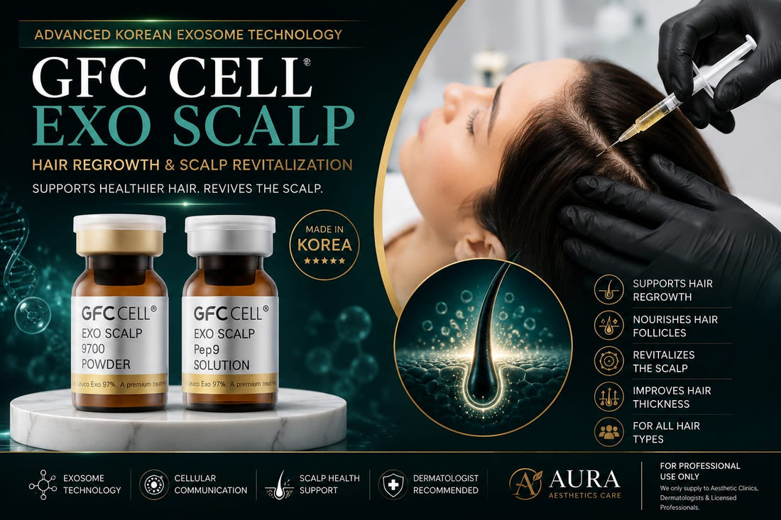GFC Cell Exo Scalp exosomes treatment for hair growth and scalp care in Pakistan by Aura Aesthetics Care