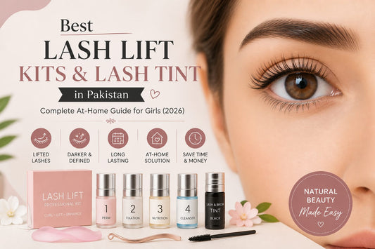Best lash lift kits and lash tint in Pakistan 2026 - complete guide for beautiful natural lashes by Aura Aesthetics Care