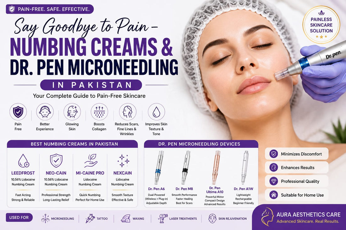 Best numbing creams and Dr Pen microneedling in Pakistan