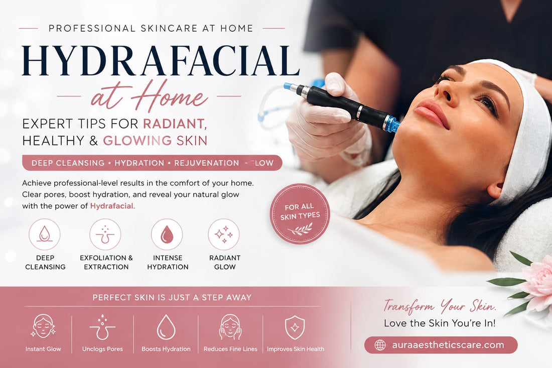 Hydrafacial at home in Pakistan - complete guide for glowing and healthy skin by Aura Aesthetics Care