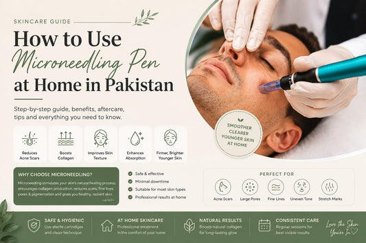 How to use a microneedling pen at home in Pakistan