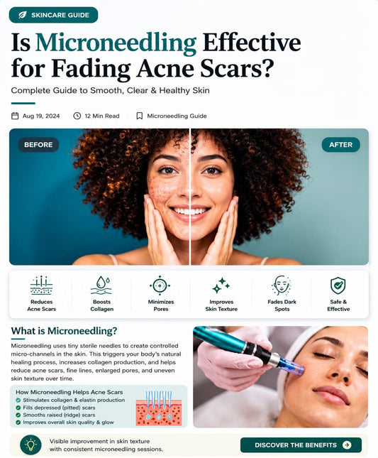 Microneedling for acne scars treatment in Pakistan - collagen induction therapy guide by Aura Aesthetics Care