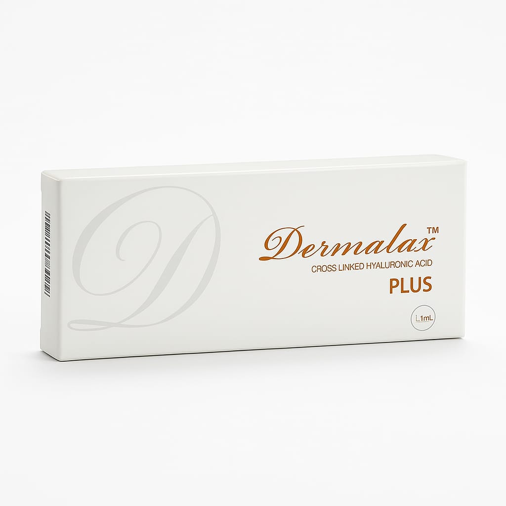 Dermalax Plus cross linked hyaluronic acid dermal filler 1mL box for aesthetic treatments