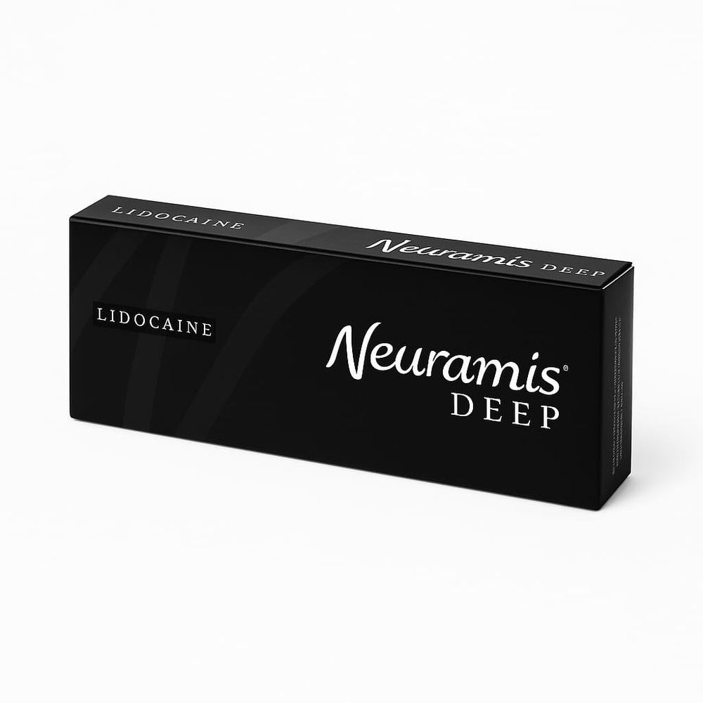 Neuramis Deep lidocaine dermal filler box for aesthetic treatments